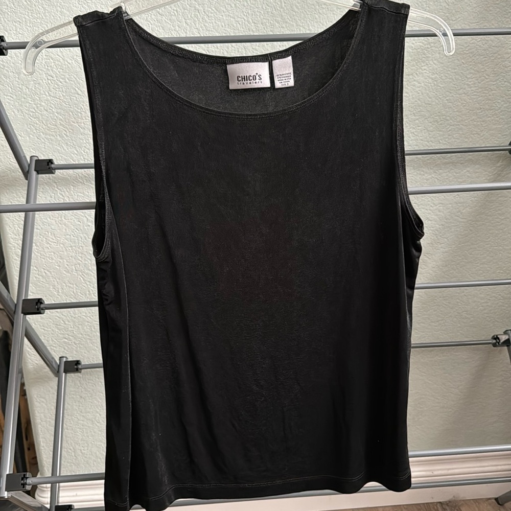 Chico’s Travelers Black Top size 3 (plus size 16/18)